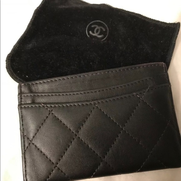 Chanel Credit card case with classic silver CC log - Picture 2 of 8